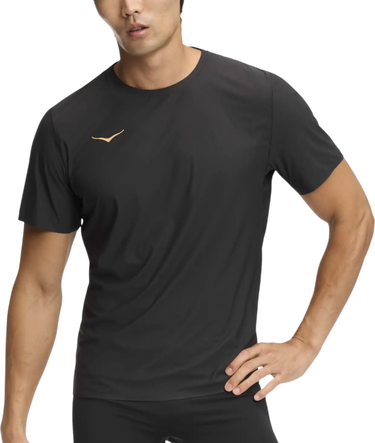 Тениска Hoka One One Short Sleeve T-Shirt Airolite 2.0 Черно | 1175771-bkgd, 0