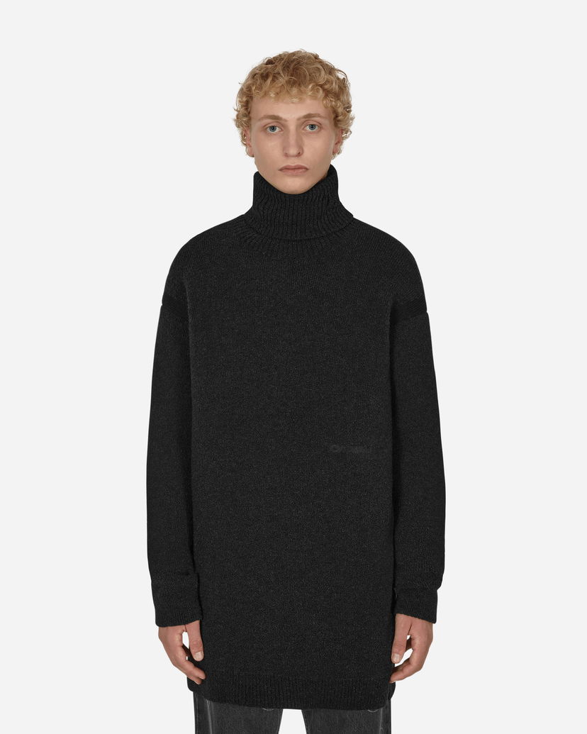 Пуловер Off-White Micro Bouclé Knit Turtleneck Black Черно | OMHF039F22KNI001 1010