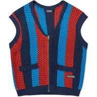 Пуловер Pleasures Hombre Cardigan Vest Червено | P23F028-MLT, 1