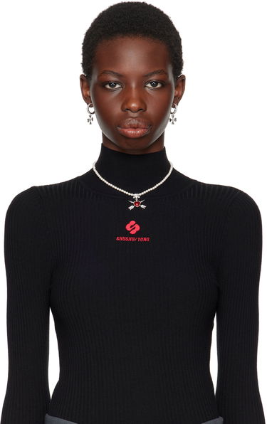 Обеци SHUSHU/TONG YVMIN Edition C-Shape Cruciate Flower Earrings Металик | 23318SLV00DN2, 2