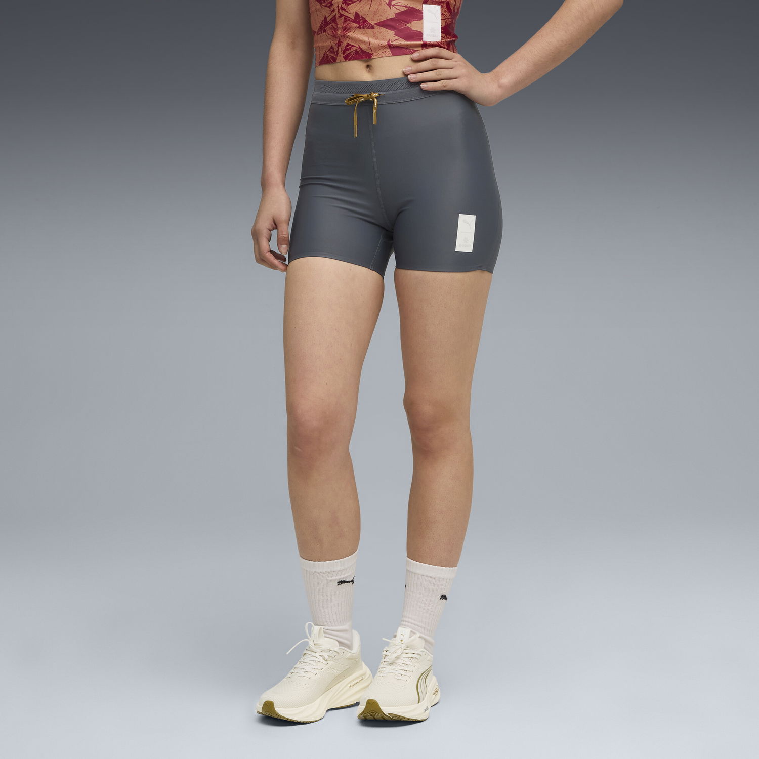 Къси панталони Puma PUMA x SAYSKY Running Short Tights with Drawcord Сиво | 527558_44, 1