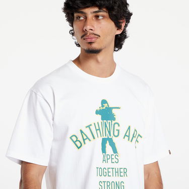 Тениска BAPE A BATHING APE Soldier Ats Tee White Бяло | 001TEK301056M WHT, 1