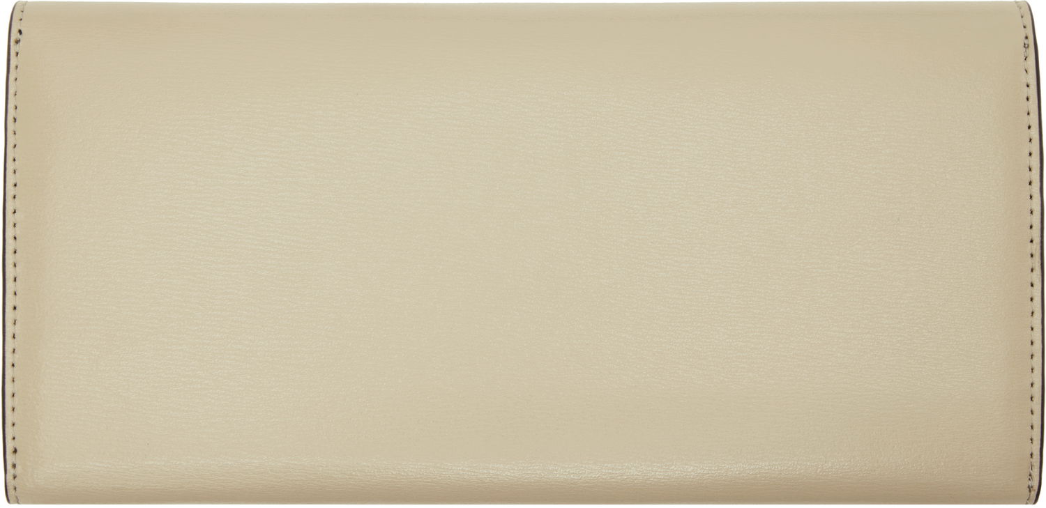 Портфейл TOTEME TOTEME T-Lock Leather Wallet Бежово | 251-WAM0041-LE0025, 1
