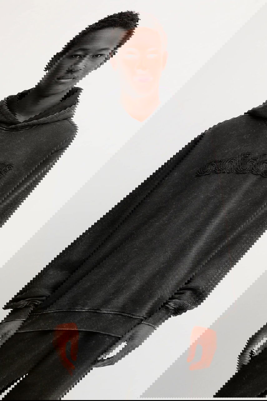 Суитчър adidas Originals Originals Washed Appliqué Logo Hoodie Черно | JY2792, 0
