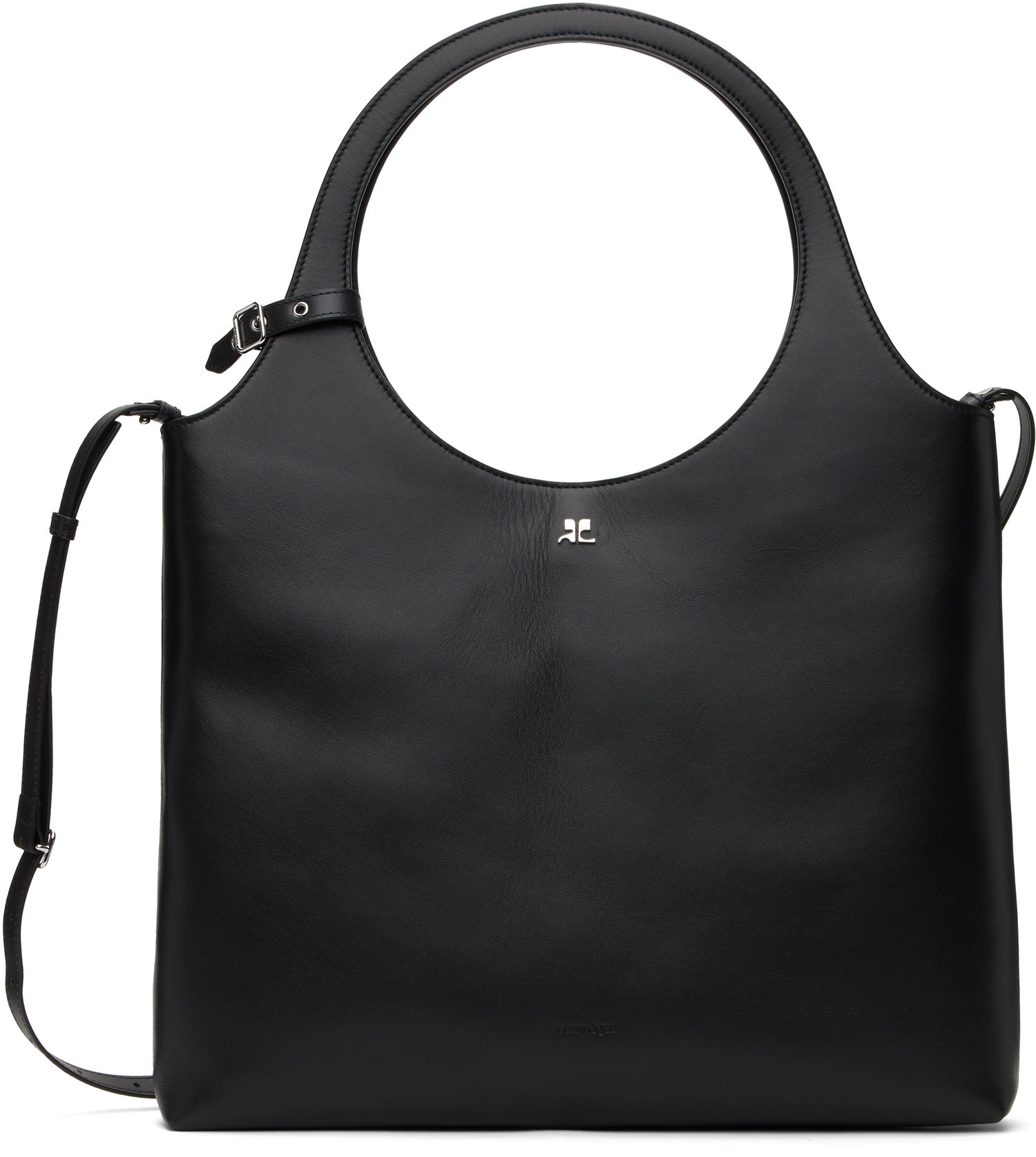Дамска чанта Courrèges Courrèges Holy Day Leather Tote Bag Черно | 125GSA161CR0065, 0