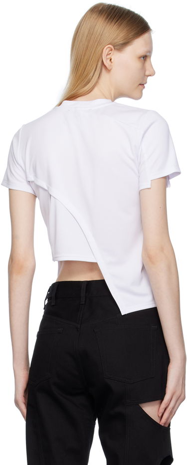 Тениска HELIOT EMIL Deconstructed Crop T-Shirt Бяло | HE_W_09_024_C01_WHT02, 2