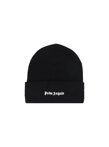 Шапка Palm Angels Classic Logo Beanie Черно | PMLC022F22KNI0011001