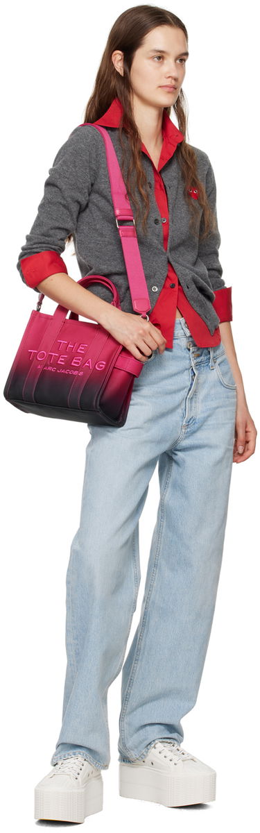 Голяма пазарска чанта Marc Jacobs Marc Jacobs 'The' Ombré Coated Canvas Small Tote Розово | 2P4HTT051H03, 3