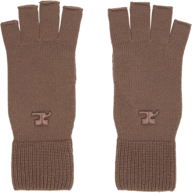 Courrèges Wool Fingerless Gloves