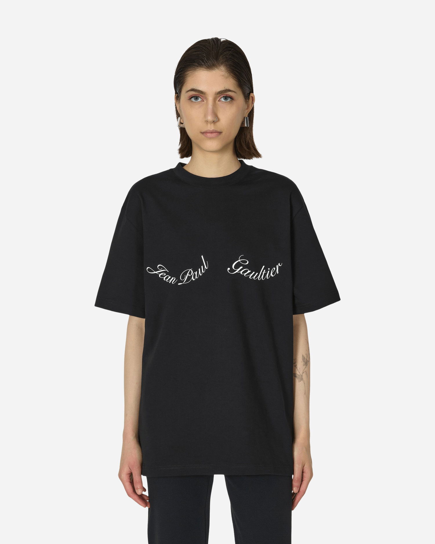 Тениска Jean Paul Gaultier Logo T-Shirt Черно | TS083I-J055 001, 1