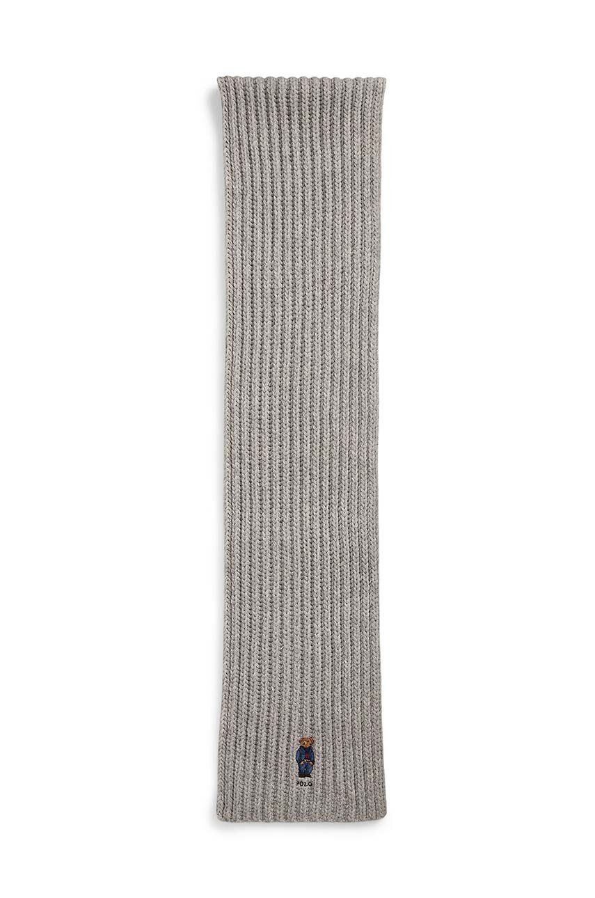 Шал Polo by Ralph Lauren Scarf Knitted Сиво | 455931877, 1