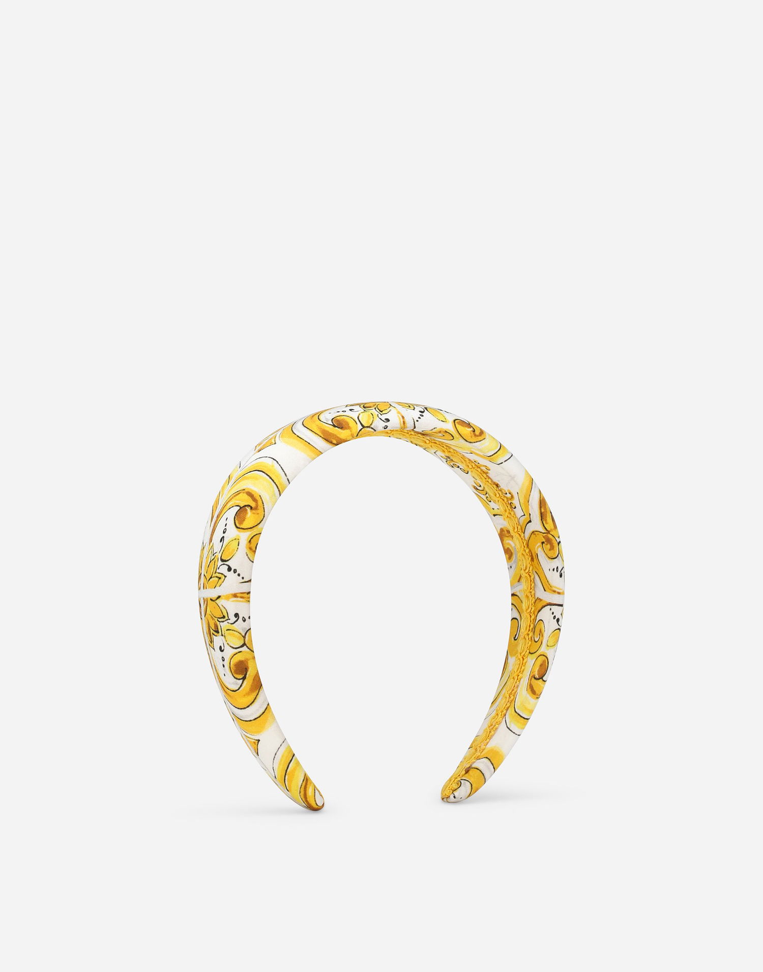 Колани Dolce & Gabbana Dolce & Gabbana Twill Hairband With Majolica Print Жълто | LB3L54HI1T5H23TN, 0