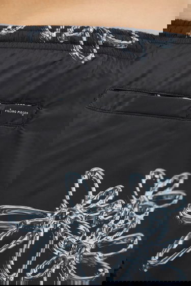 Бански Filling Pieces Filling Pieces Swim Shorts with Floral Print Черно | 91413741861, 3