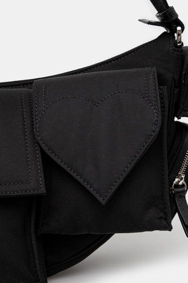 Чанта за кръста Fiorucci Nylon Super Pocket Bag Черно | U01FMABA123NY01BK01, 4