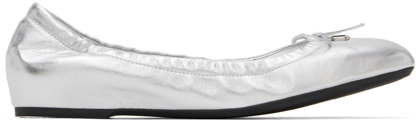 Кецове и обувки Valentino Valentino Garavani VLogo Signature Ballerina Flats Металик | 5W2S0JG3YDL