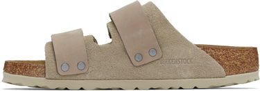 Кецове и обувки Birkenstock Uji Narrow Suede Sandals Бежово | 1025695, 2