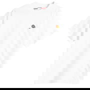 Pop Crest Embroidered Classic T-Shirt (Off White), Size Large