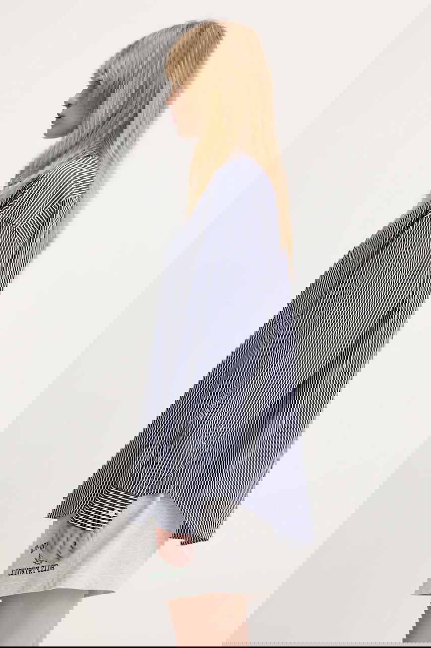 Риза Carhartt WIP Arvin L/S Shirt Relaxed Fit Striped Classic Collar Тъмно синьо | I034560.2XXXX, 1