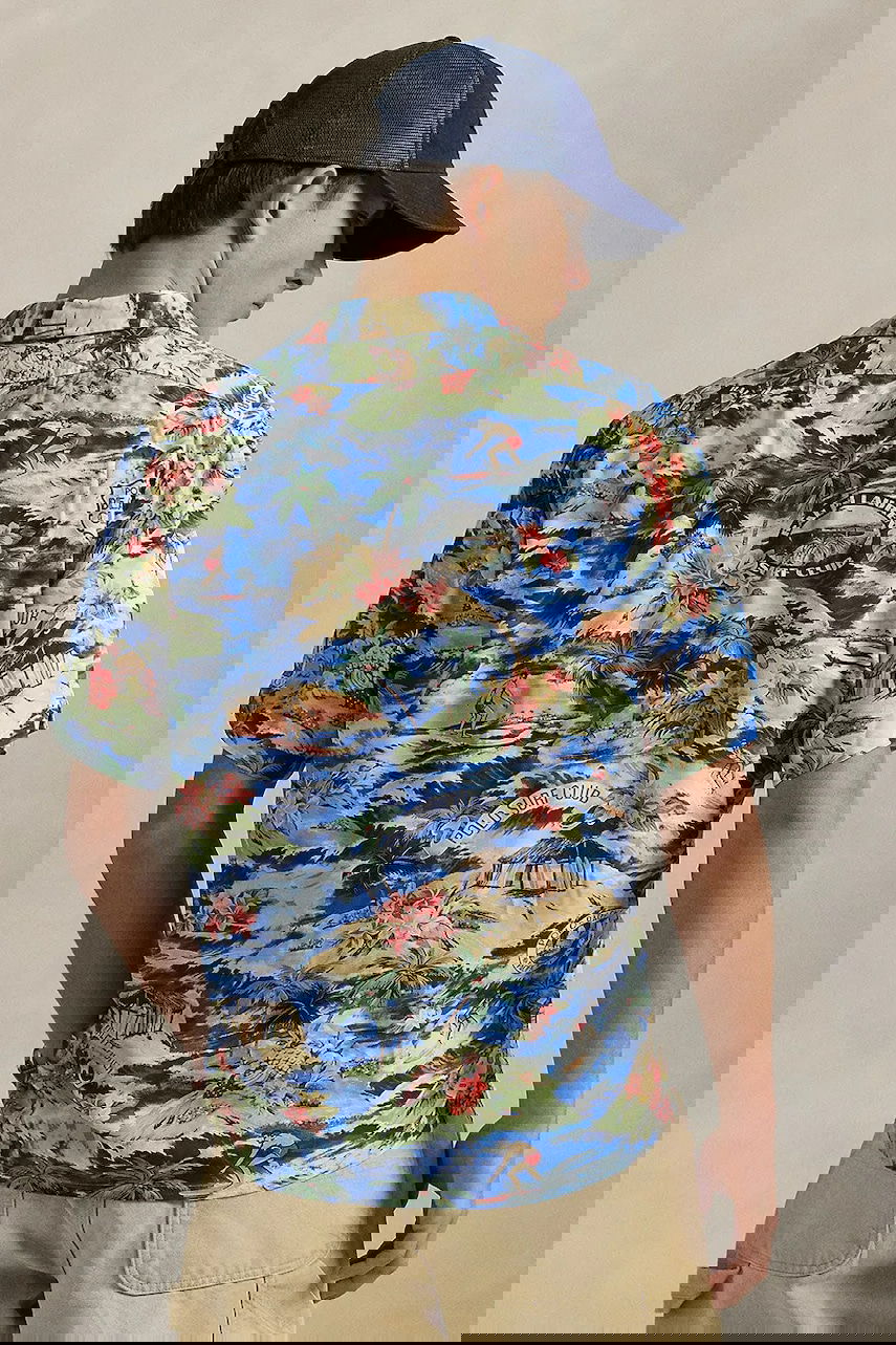 Риза Polo by Ralph Lauren Polo Beach Club Pacific Coast Tropical Print Sport Shirt Regular Fit Многоцветен | 710964795, 1