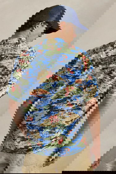 Риза Polo by Ralph Lauren Polo Beach Club Pacific Coast Tropical Print Sport Shirt Regular Fit Многоцветен | 710964795, 1