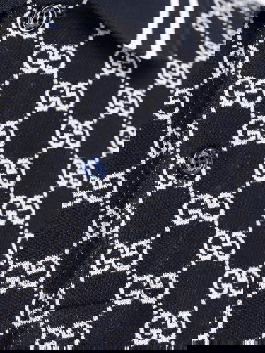 Поло тениска Gucci All-Over Patterned Polo Shirt Синьо | 788024XJG5N4137, 2