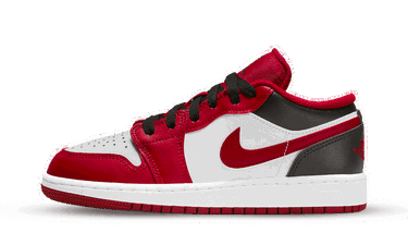Кецове и обувки Jordan Air Jordan 1 Low "Reverse Black Toe" GS Червено | 553560-163, 0
