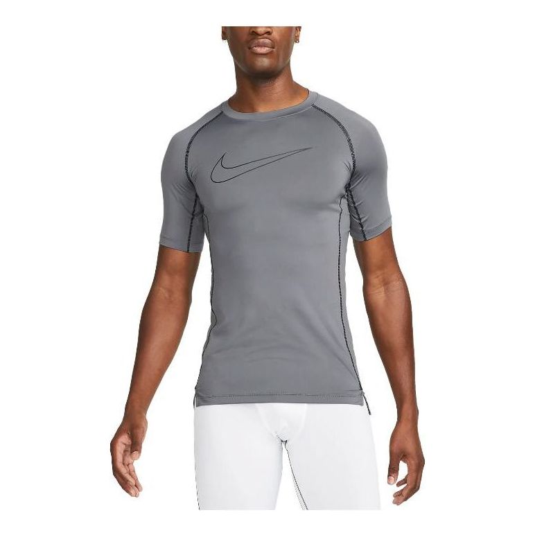Тениска Nike Pro Tight Short Sleeve Training Top Сиво | DD1993-068