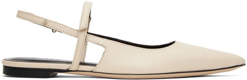 Облекло BY FAR BY FAR Jess Slingback Ballerina Flats Бежово | 23CAJESFCENAP