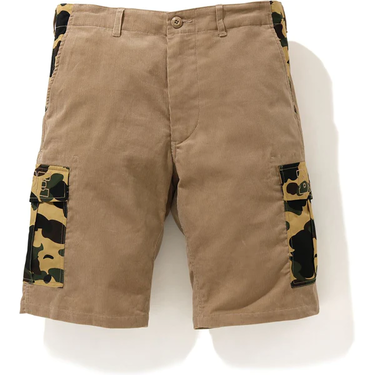 Къси панталони BAPE 1st Camo Corduroy Wide 6pocket Shorts Бежово | 001SPH301006X, 0