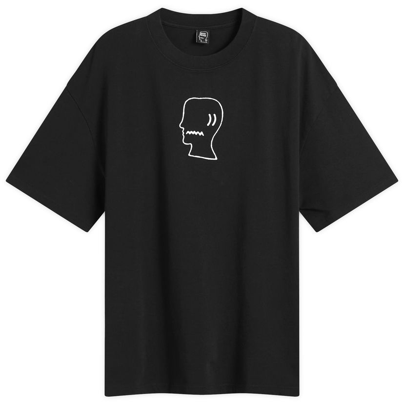Тениска Brain Dead Brain Dead Logo Head T-Shirt, Size Large Черно | BDF24T000045-BLK