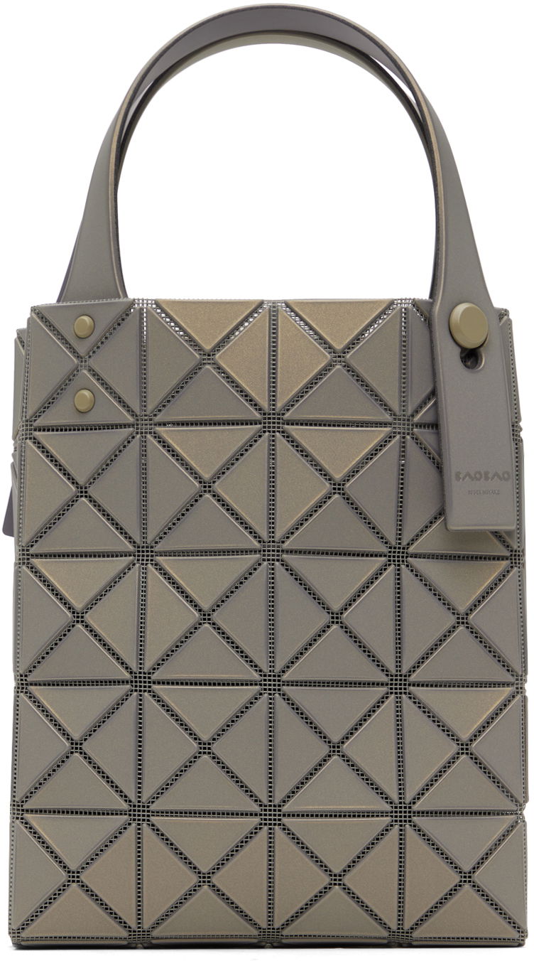 Голяма пазарска чанта BAO BAO ISSEY MIYAKE Prism Plus Mini Tote Bag Сиво | BB48AG511