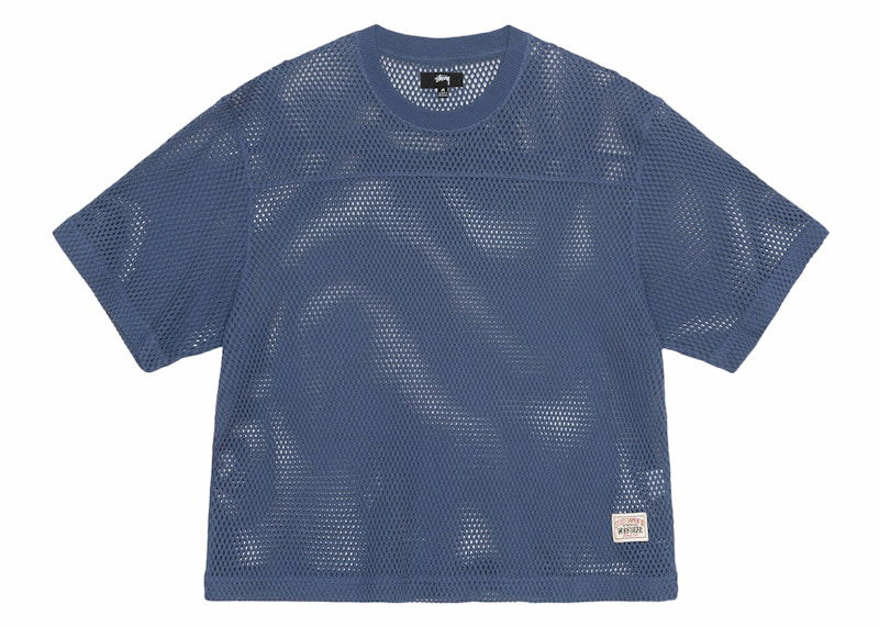 Тениска Stüssy Mesh Crew Neck T-Shirt Бежово | 1140344, 1