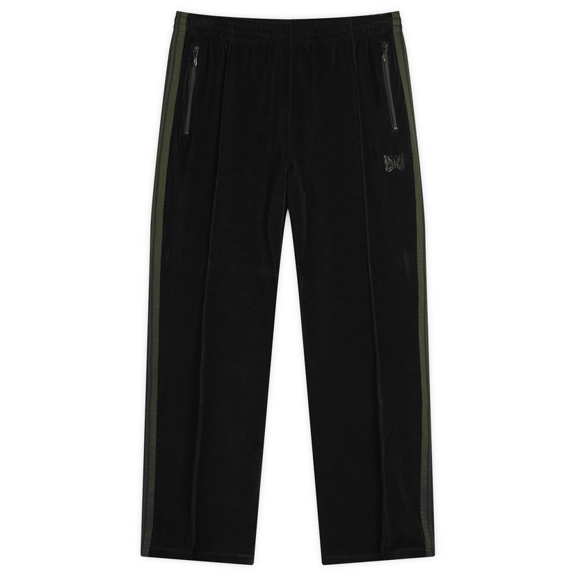 Спортни панталони Needles Velour Narrow Track Pant Черно | PU280-C