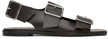 Облекло Aeyde Aeyde Thekla Leather Slingback Sandals Кафяво | A11-FS-BRNS08FL65-SS25-953-001, 0