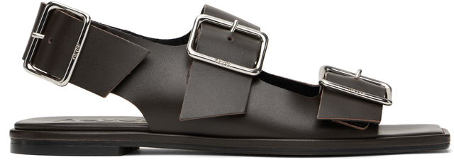 Aeyde Thekla Leather Slingback Sandals