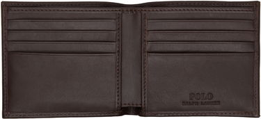 Портфейл Polo by Ralph Lauren Polo Ralph Lauren Polo Bear Leather Billfold Wallet Кафяво | 405964516001, 2