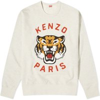 Пуловер KENZO Lucky Tiger Crew Sweat Pale Grey Бежово | FE58SW0104MF-93, 1
