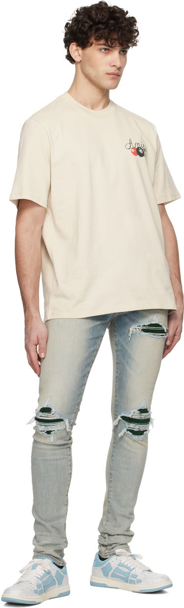 Кецове и обувки AMIRI Crystal Skel Top Low Бяло | AMFOSR1108, 4