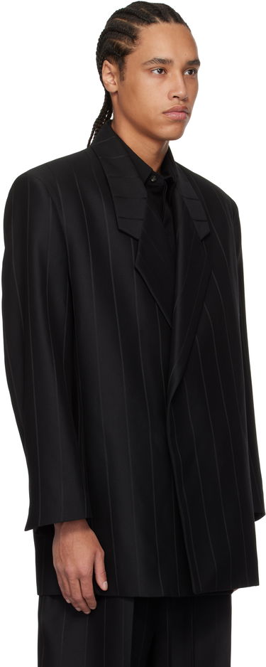 Палта Fear of God Fear of God Pinstripe Relaxed Blazer Черно | FGE260-602TSWV, 1