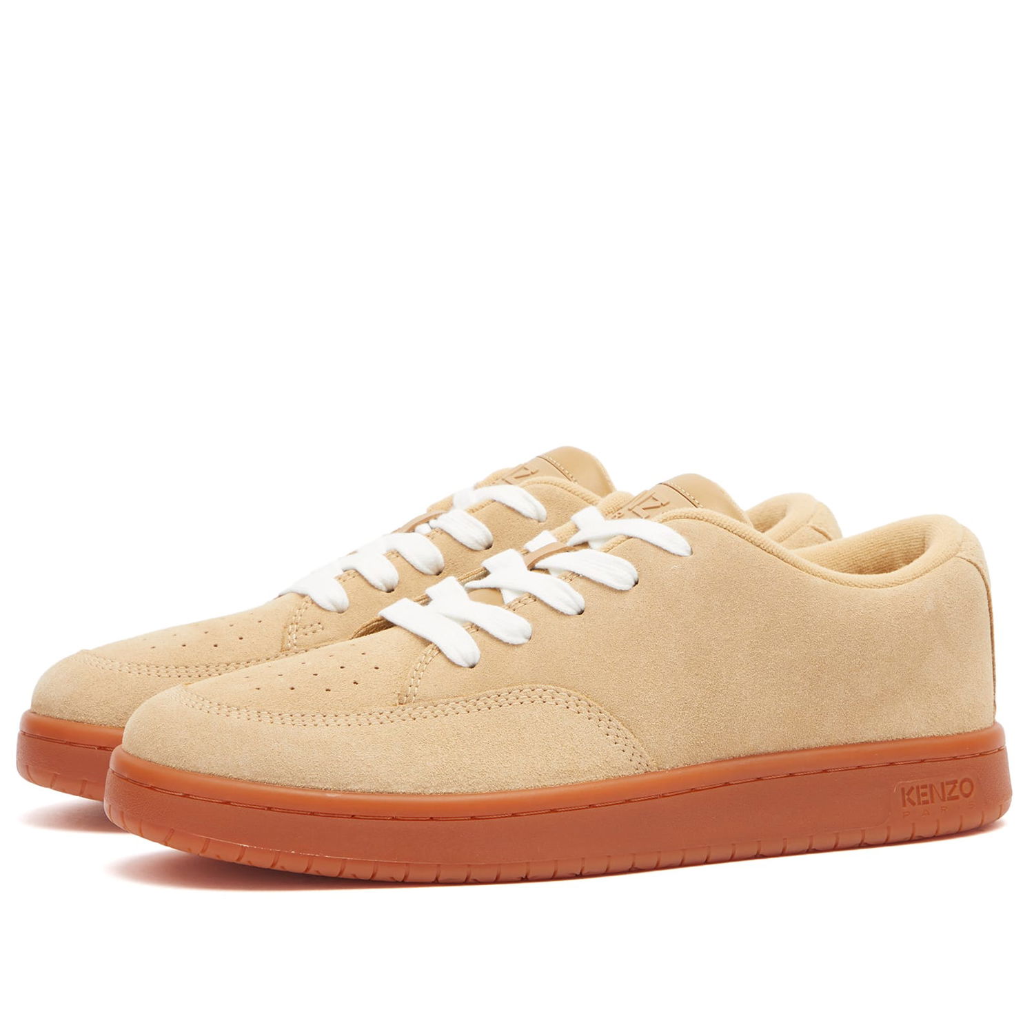 Кецове и обувки KENZO Men's Dome Low Top Sneaker in Brown, Size EU 40 | END. Clothing Бежово | FD65SN061L56-14, 0
