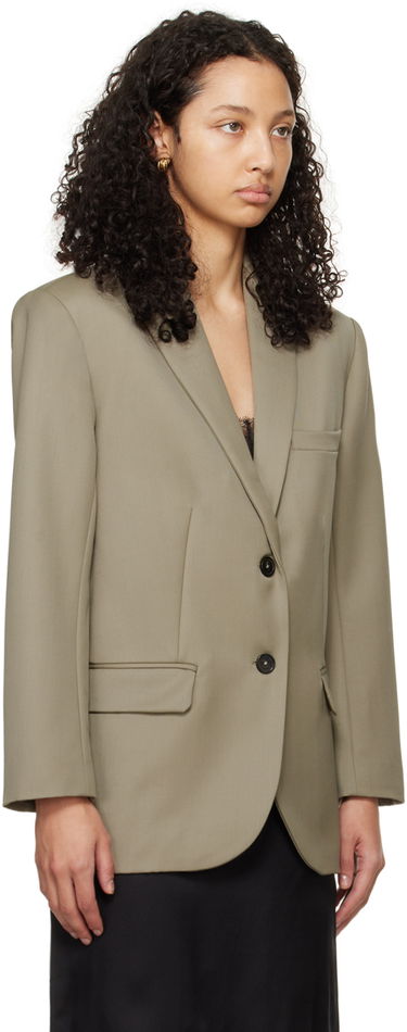 Палта Anine Bing Quinn Single-Breasted Blazer Зелено | A-01-7073-250, 1