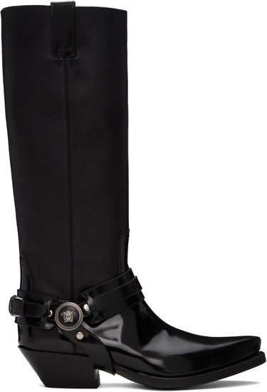 Облекло Versace Versace Texano Knee-High Boots Черно | 1016746_1A12155_1B00I, 0