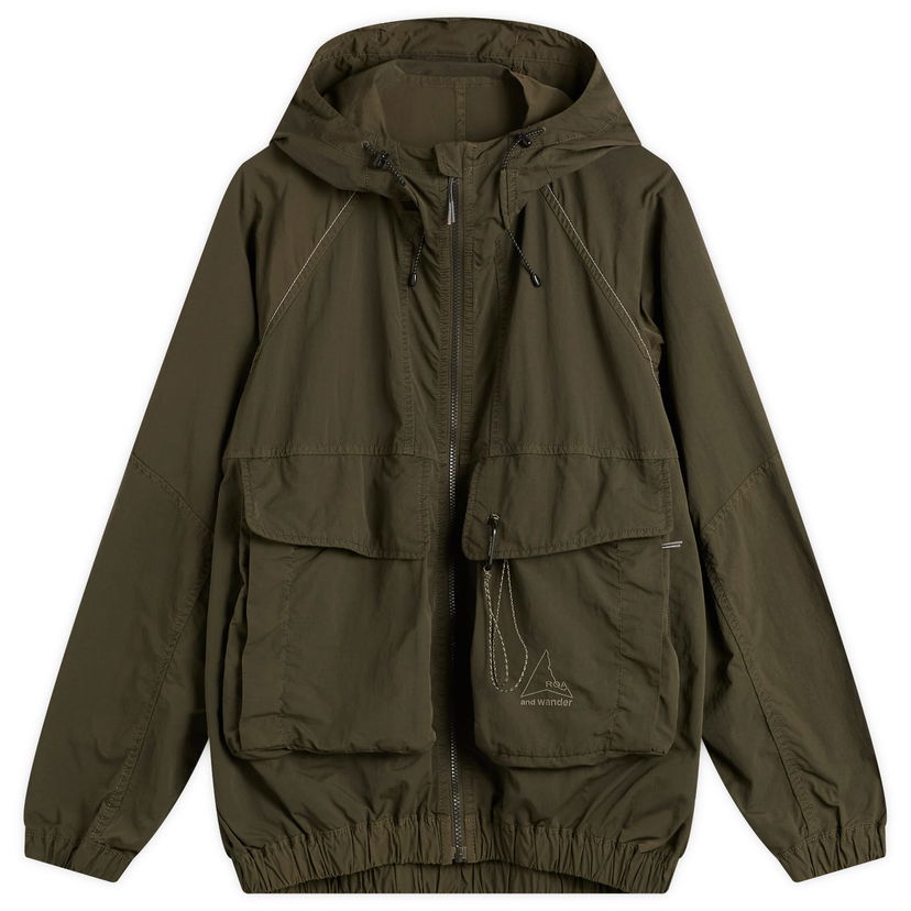 Ветровка ROA And Wander Garment Dye Nylon Hooded Jacket Зелено | 5745221536-180