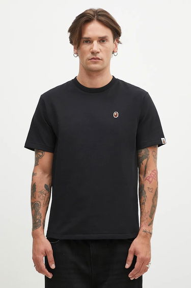 Тениска BAPE One Point T-Shirt With Print Black Черно | 1K80110004, 0