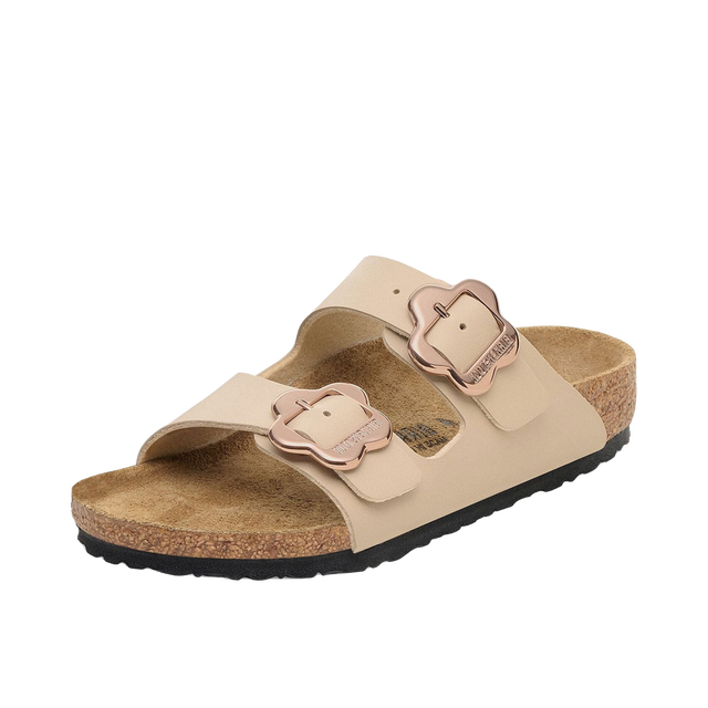 Arizona Flower Buckle Birko-Flor Narrow Fit Sandal