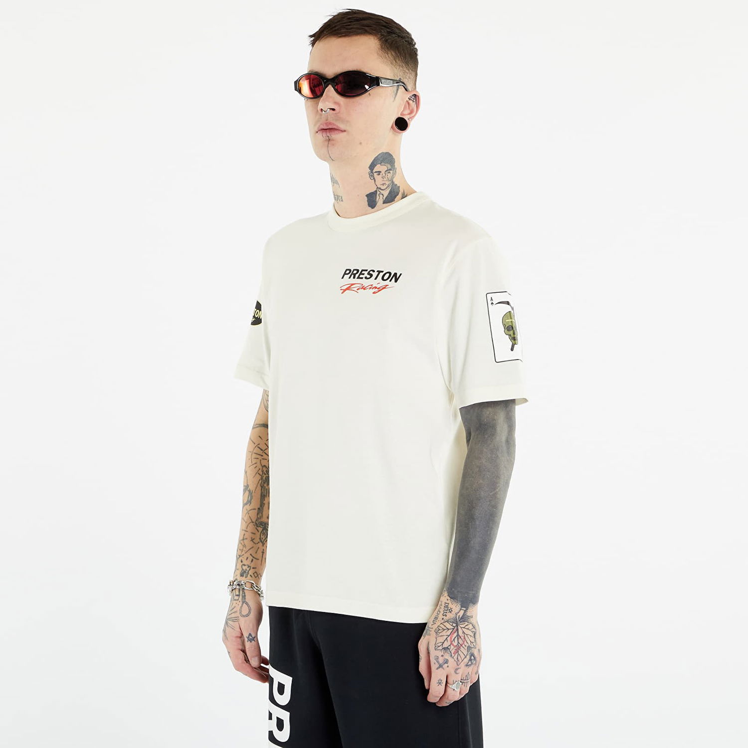 Тениска HERON PRESTON Preston Racing Short Sleeve Tee Бяло | HMAA032S23JER0080110, 1