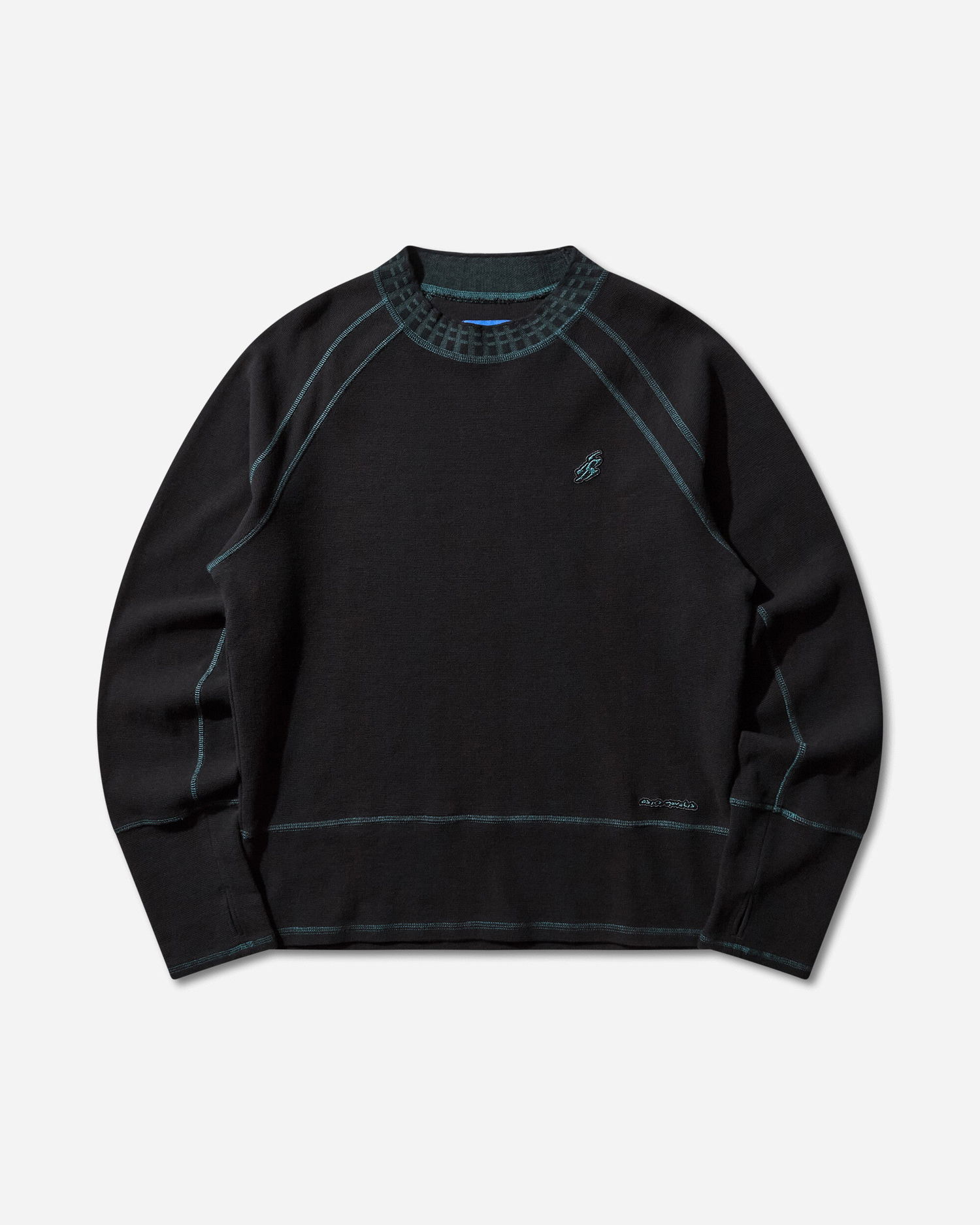 Тениска Asics Novalis Tamarica Raglan Longsleeve with Patterned Crewneck and Contrast Stitching Черно | 2203A328-001, 1