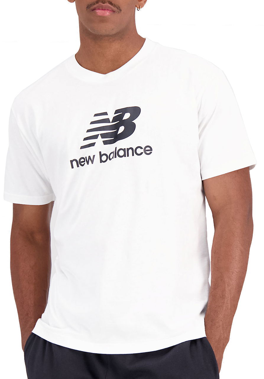Тениска New Balance Essentials Stacked Logo Бяло | mt31541-wt, 0