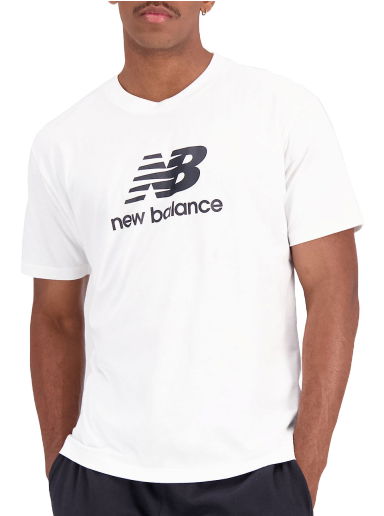 Тениска New Balance Essentials Stacked Logo Бяло | mt31541-wt