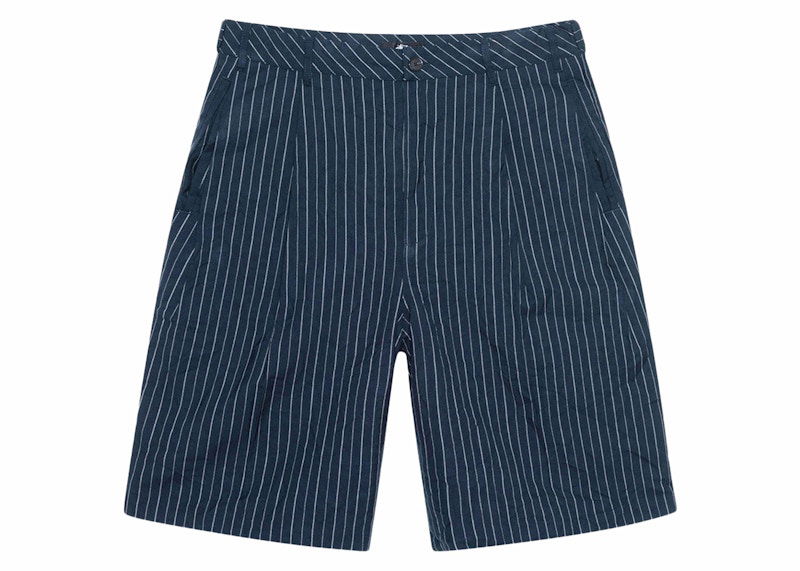 Къси панталони Stüssy Stussy Pleated Stripe Shorts Синьо | 112314, 0